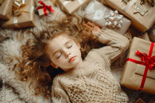 Resting quietly little one embodies restful and pure slumber. Nighttime serenity surrounds sweet child her comfortable bedding. Tranquility of childhood captured peaceful slumber.