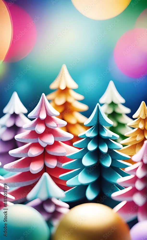christmas tree with colorful lights christmas tree with colorful lights