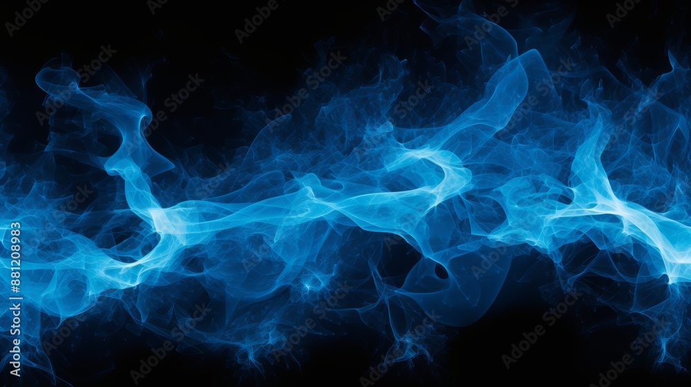 Vivid electric blue lightning on dark backdrop, 3d rendered for striking visual impact Vivid electric blue lightning on dark backdrop, 3d rendered for striking visual impact
