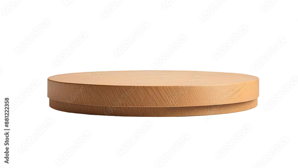 empty round wooden podium for product display isolated on transparent background, showcase stand for product presentation, png empty round wooden podium for product display isolated on transparent background, showcase stand for product presentation, png