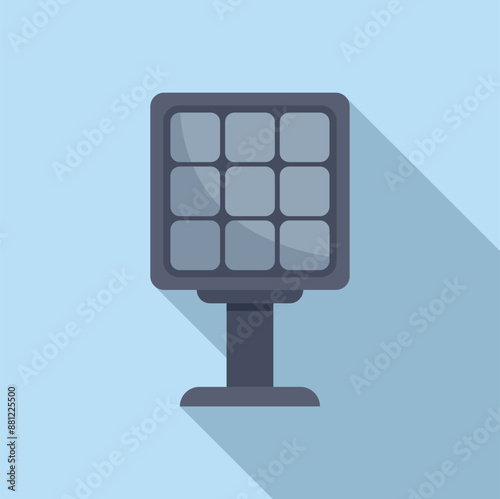 Solar panel is converting sunlight into electricity, symbolizing renewable energy and environmental sustainability