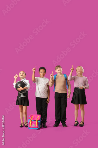 Little classmates in stylis...
