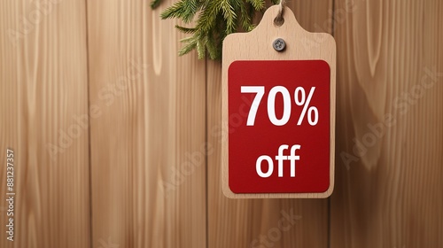 70% off discount tag. for sale. promotion. special offer promotion. discount percentage photo