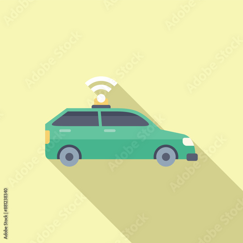 Self driving car using wireless network for navigation, driverless vehicle, autonomous taxi