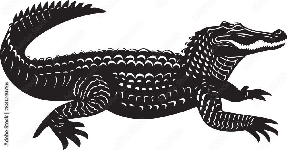 crocodile with a background crocodile with a background