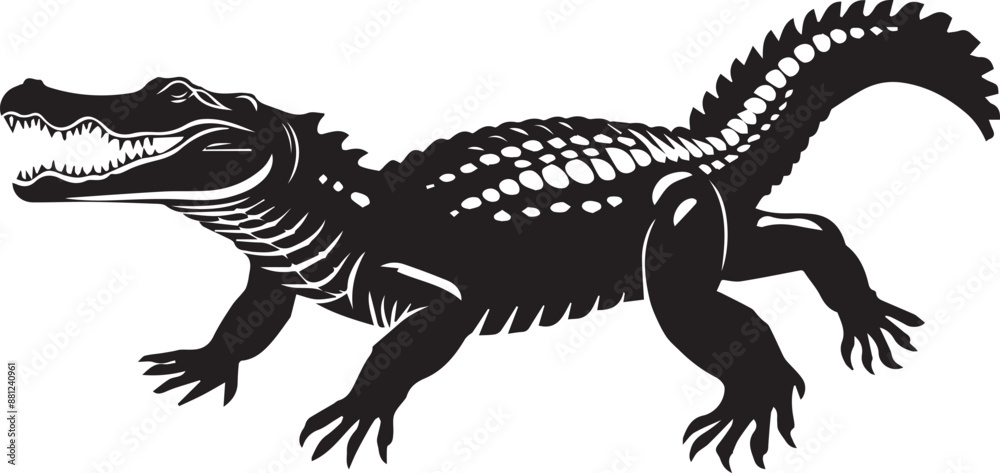 Fototapeta premium crocodile with a background