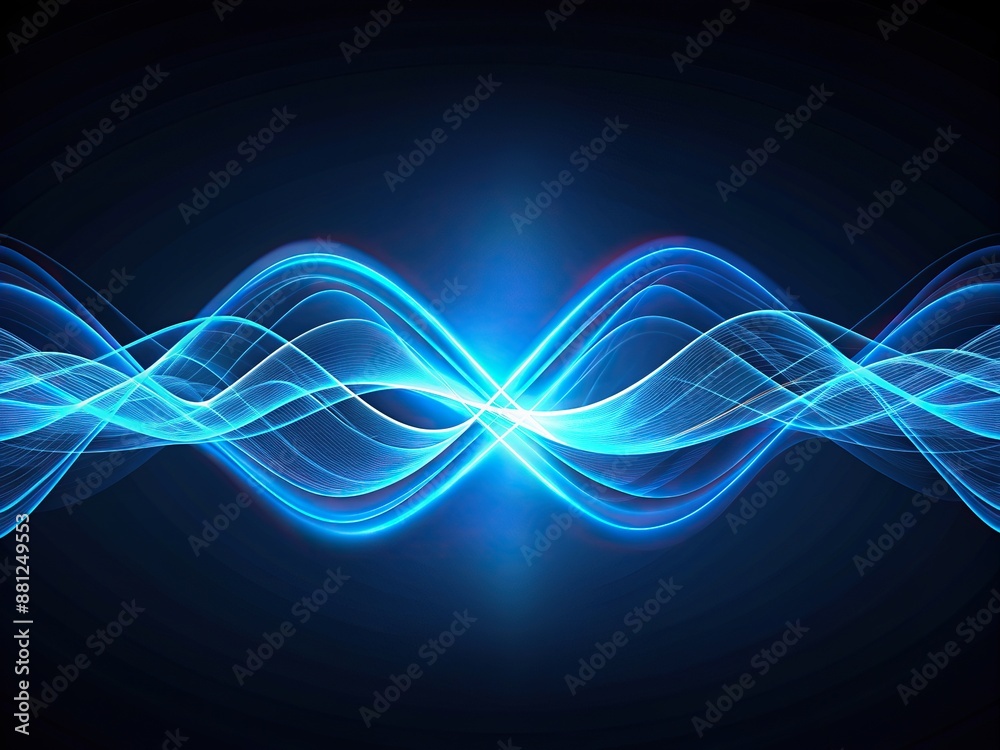 Vibrant blue wavy lines undulate across a dark background, evoking a sense of dynamic energy and futuristic innovation, perfect for tech-related presentations and digital designs. Vibrant blue wavy lines undulate across a dark background, evoking a sense of dynamic energy and futuristic innovation, perfect for tech-related presentations and digital designs.