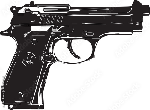 gun and bullets, gun, pistol, weapon, isolated, handgun, revolver, white, black, firearm, crime, trigger, police, army, metal, bullet, military, danger, shot, 9mm, security, object, barrel, war, prote