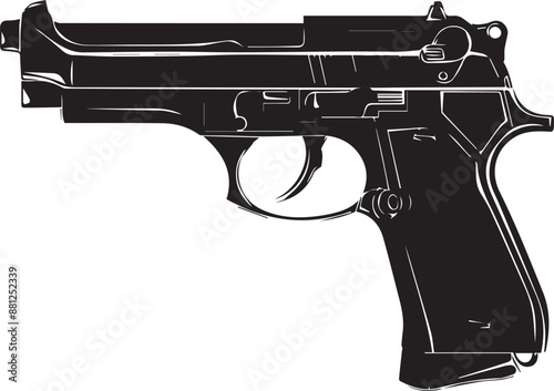 gun and bullets pistol and bullets