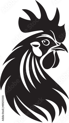 Wallpaper Mural rooster isolated on white background Torontodigital.ca