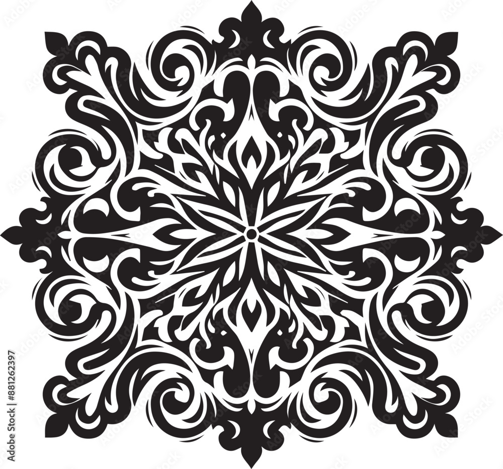 black and white ornament black and white ornament