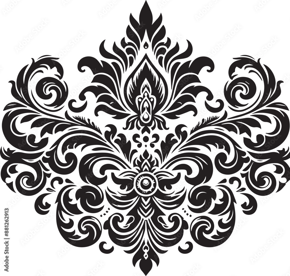 black and white ornament black and white ornament