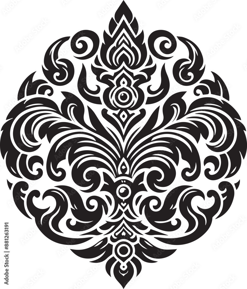 black and white ornament black and white ornament
