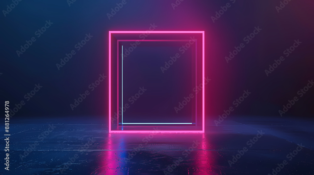 Neon frame glow in the dark Neon frame glow in the dark