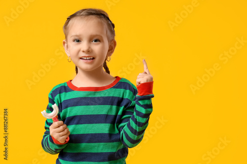 Happy little girl in Christ...