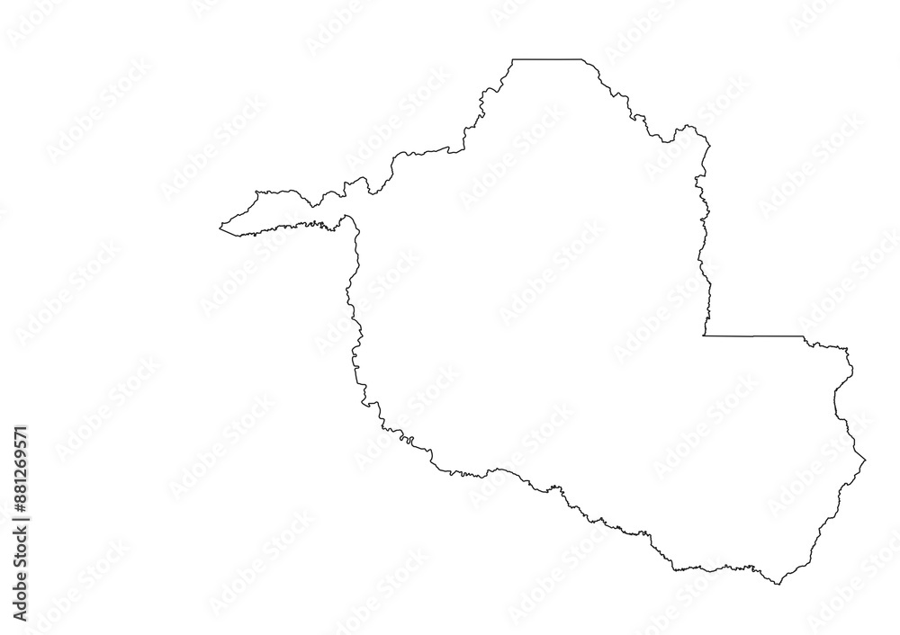 Mapa do estado de Rondônia, Brasil Mapa do estado de Rondônia, Brasil