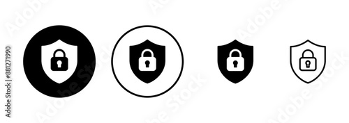 Security icon vector isolated on white background. protection icon. privacy. vpn