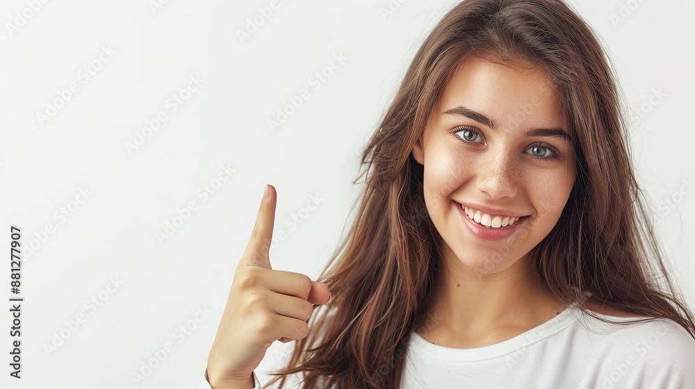 Happy woman presenting with open hand holding something blank stock photo Women, Holding, People, One Person, Palm of Hand Happy woman presenting with open hand holding something blank stock photo Women, Holding, People, One Person, Palm of Hand