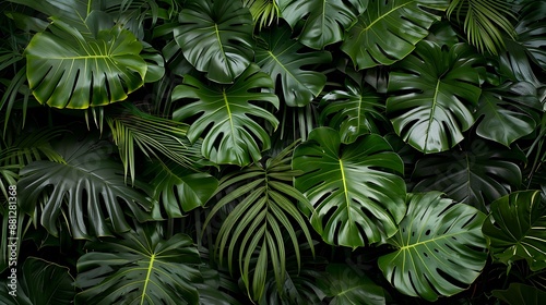 Wallpaper Mural Spring Garden: Bright and Colorful Jungle Foliage Torontodigital.ca