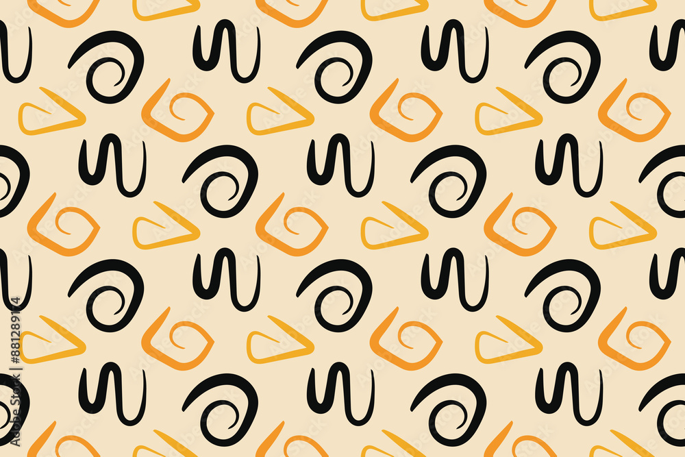 Ethnic handmade ornament, seamless pattern for your design
