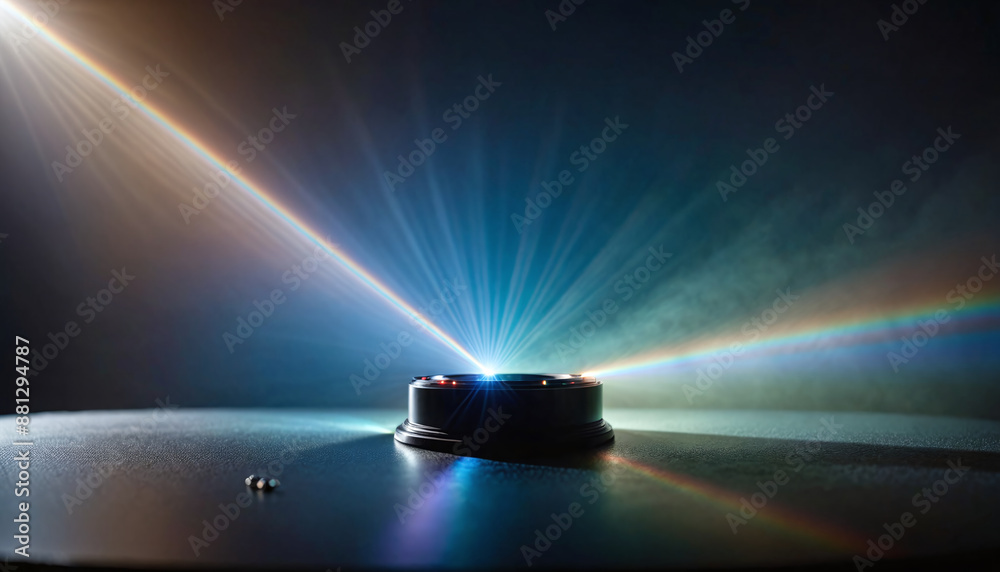 Conceptual representation of natural visible light refracted and ...