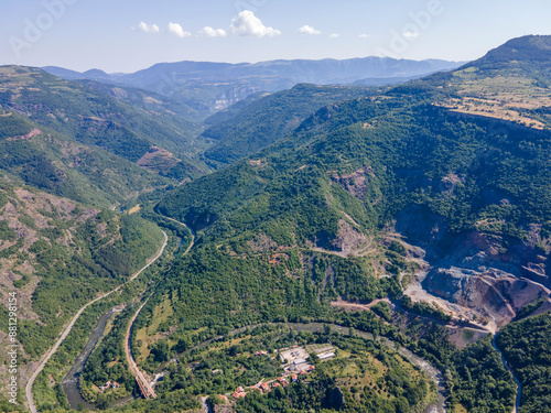 Iskar gorge near village of Bov, Balkan Mountains, Bulgaria photo