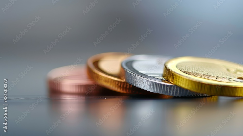 Many medals are displayed on a wooden surface Many medals are displayed on a wooden surface