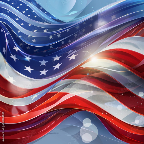 American flag Celebration of American independence day