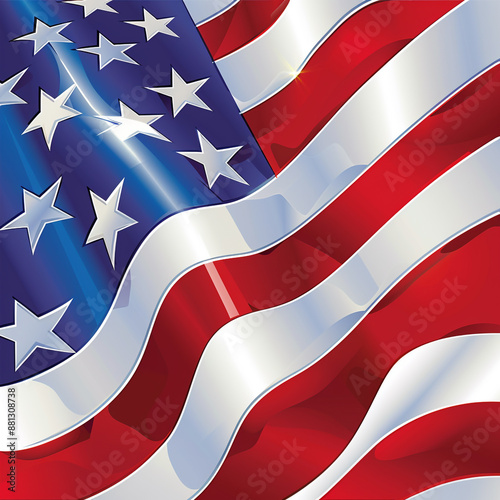 American flag Celebration of American independence day