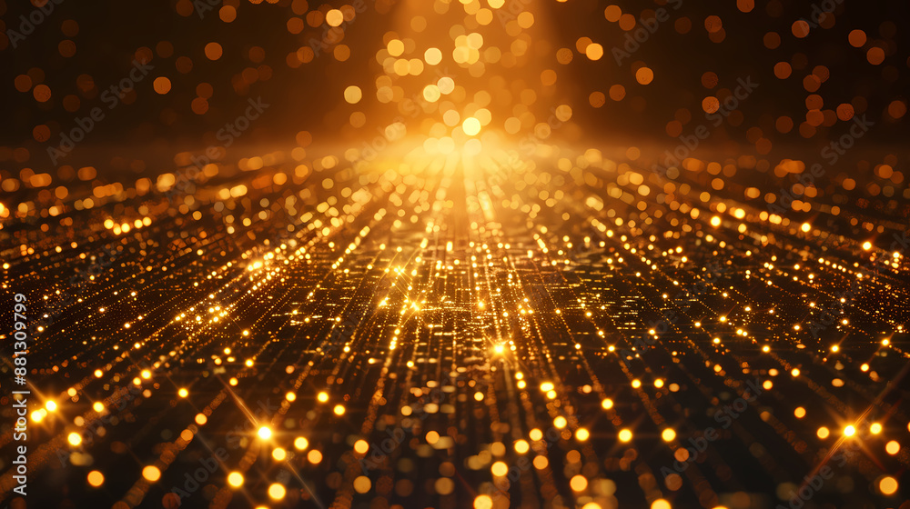 Fototapeta premium Abstract golden glitter background