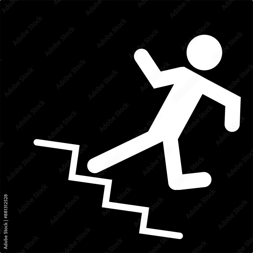 Emergency Exit Sign Set Vector Illustration Emergency Exit Sign Set Vector Illustration