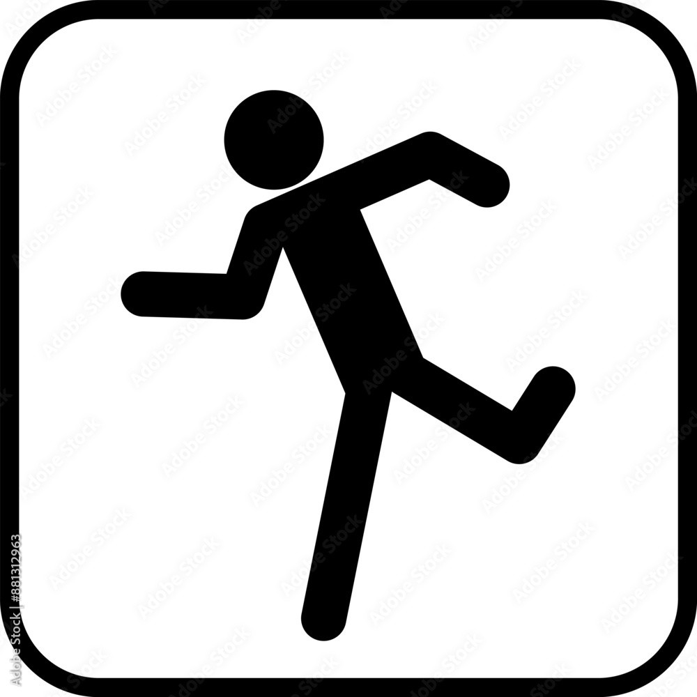 Emergency Exit Sign Set Vector Illustration Emergency Exit Sign Set Vector Illustration