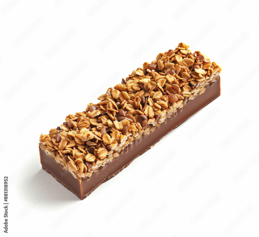 a chocolate bar with nuts on top of it a chocolate bar with nuts on top of it