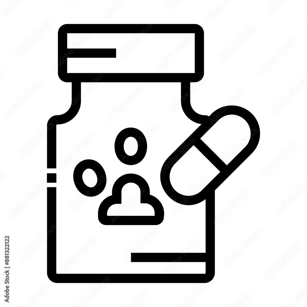 pet medicine Line Gradient Icon pet medicine Line Gradient Icon