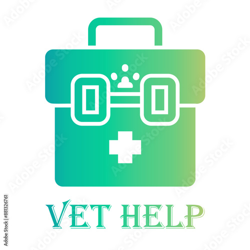 vet help Gradient icon