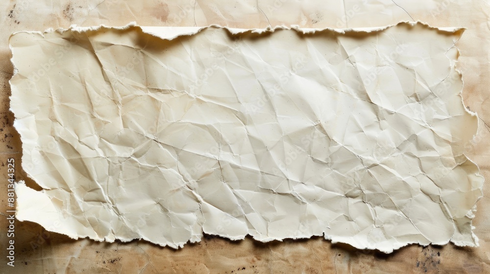 Torn paper on blank background with area for text Torn paper on blank background with area for text
