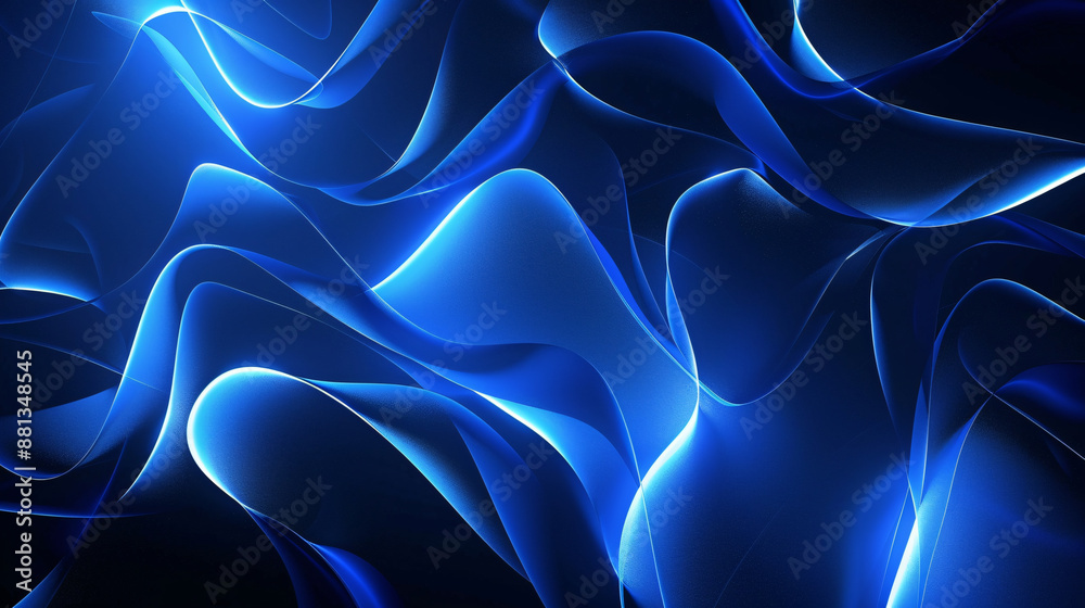 Obraz premium Illuminated Abstract Forms Seamless Background in High Resolution