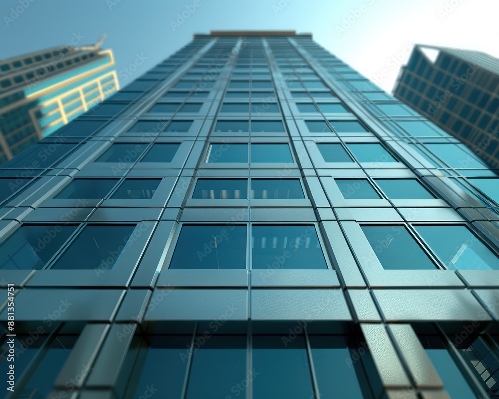 Modern Glass High-Rise Office Building in Urban Cityscape, Wide Angle View, Skyscraper Architecture, Commercial Real Estate, Business District, Downtown Skyline, Contemporary Design, Cityscape, Urban Modern Glass High-Rise Office Building in Urban Cityscape, Wide Angle View, Skyscraper Architecture, Commercial Real Estate, Business District, Downtown Skyline, Contemporary Design, Cityscape, Urban