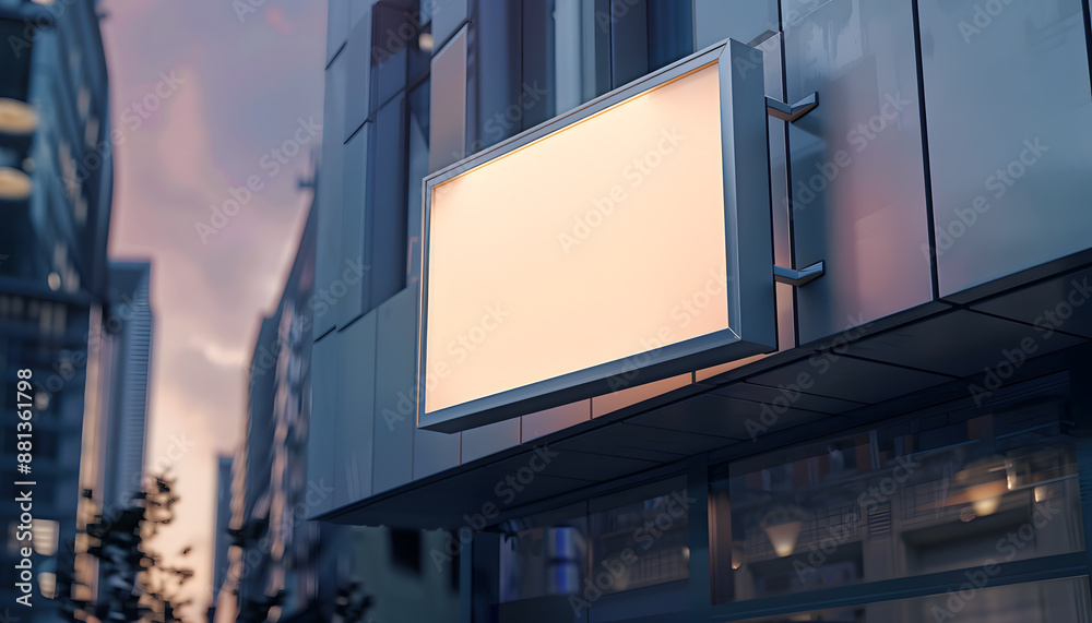 Fototapeta premium billboards on the street