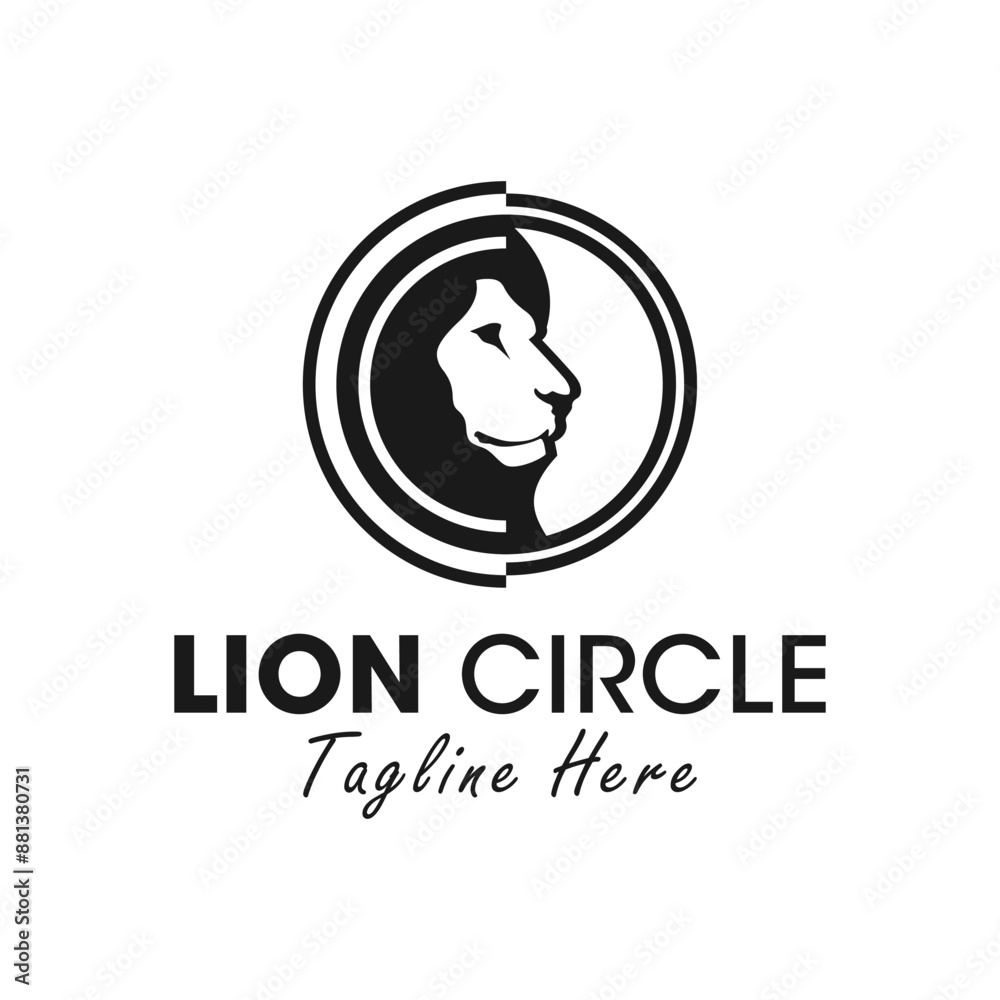 lion head circle logo lion head circle logo