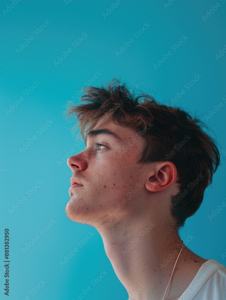 Fototapeta premium A person contemplating the vastness of the sky