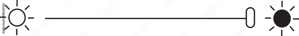 Brightness control icon. Contrast with varying level illustration sign isolated on transparent background. Screen brightness and contrast level settings black switch vector for mobile and laptop. Brightness control icon. Contrast with varying level illustration sign isolated on transparent background. Screen brightness and contrast level settings black switch vector for mobile and laptop.
