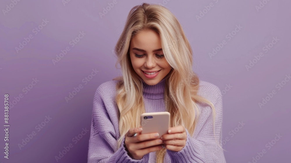A person is gazing at their smartphone, possibly checking messages or notifications A person is gazing at their smartphone, possibly checking messages or notifications