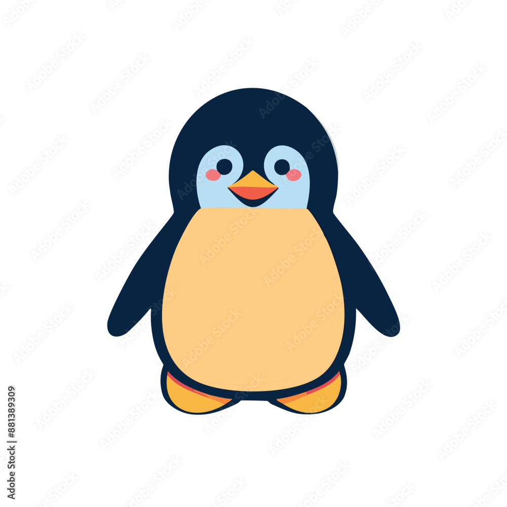 Obraz premium cute and beautiful little penguin - IA generativa