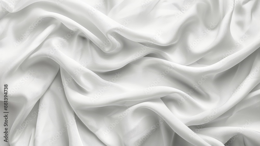 Obraz premium White fabric background with texture for tablecloth