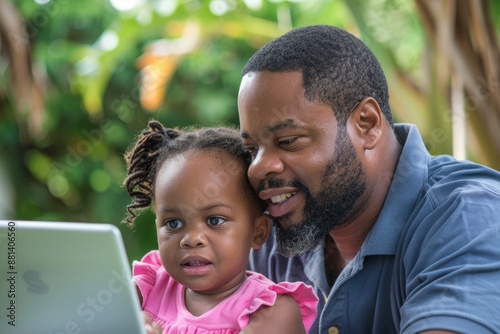 Father, child, family, homework, daughter, girl, happy, teen, parent, education, laptop, teen, teaching, childhood, people, learning, together, school, computer, Internet, teacher, tutor, black