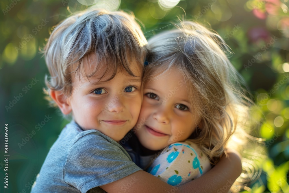 Children Girls Boys Childhood children older brothers and sisters love family together Portrait Fun Happy Joy Happy cute happy young Children Girls Boys Childhood children older brothers and sisters love family together Portrait Fun Happy Joy Happy cute happy young