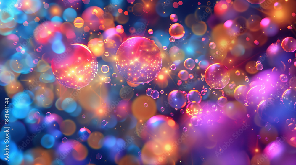 Healthy Skin Glow: Bioluminescent Vitamin C Molecules and Panthenol Disco Balls Grooving in Microscopic Dance Healthy Skin Glow: Bioluminescent Vitamin C Molecules and Panthenol Disco Balls Grooving in Microscopic Dance