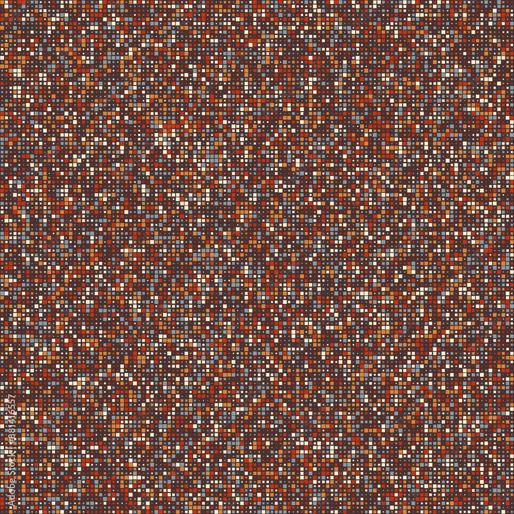 Fototapeta premium Geometric shapes background. Squares in multiple colors. Earthy tones with a touch of mauve. Astonishing vector illustration.