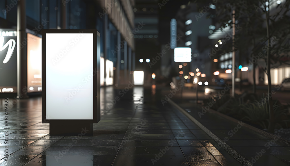 Fototapeta premium billboards on the street